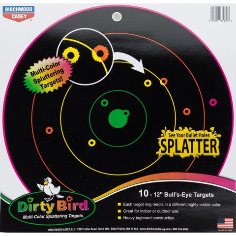 Cible Dirty Birds multicolores - Birchwood Casey A52155