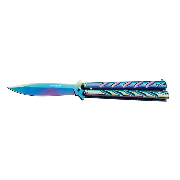 Couteau Boker Magnum Balisong Rainbow - Lame 102mm 06EX401