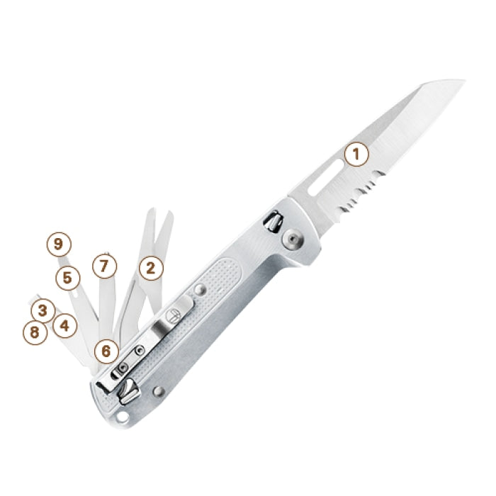 Couteau multifonctions Leatherman Free™ K4X 832662