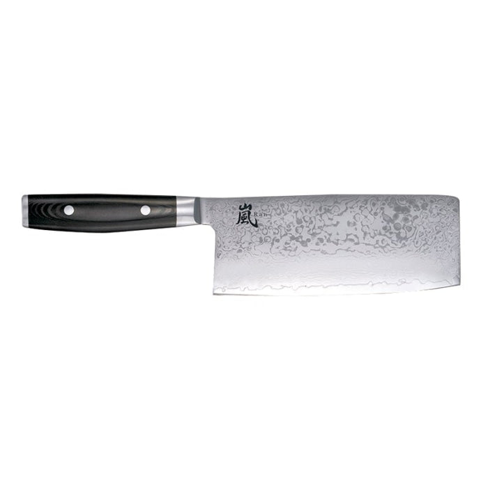 Couteau Yaxell RAN - Chinese Chef’s Damas - Lame 180mm Y36019