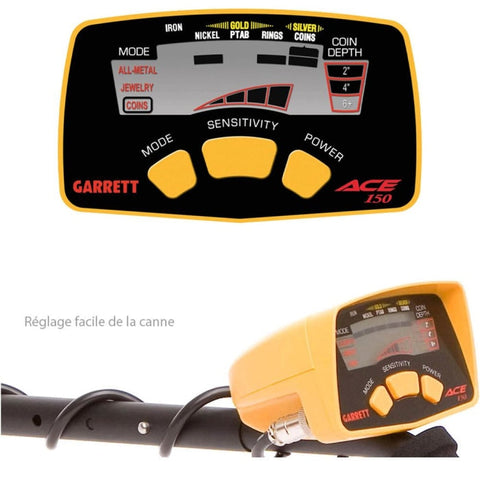 Détecteur de métaux Garrett Ace 150 A53250