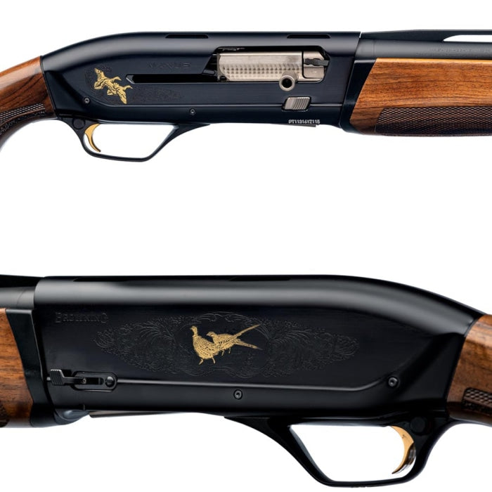 Fusil de chasse semi-automatique Browning Wood Noir Doré - Cal.