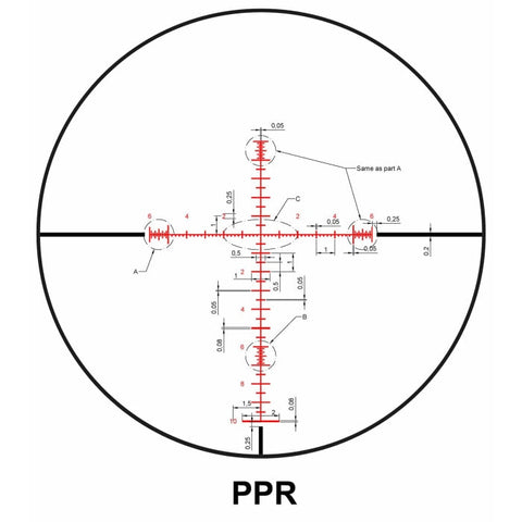 Lunette de tir Nikko Stirling Diamon Ffp 6-24x50 - Ret Prr ONT6450