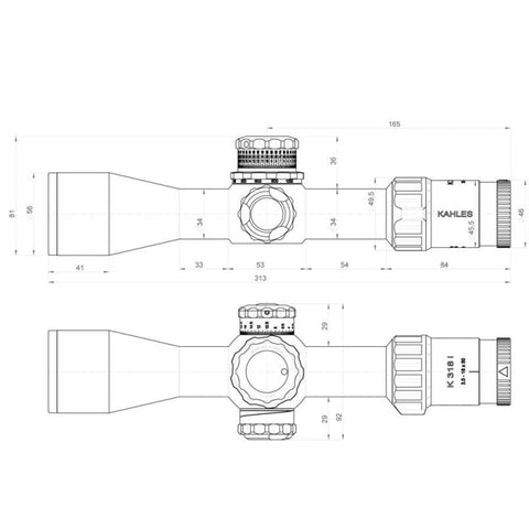 Lunette KAHLES 3-18x50 CCW Derive Droite - K318i KA10658