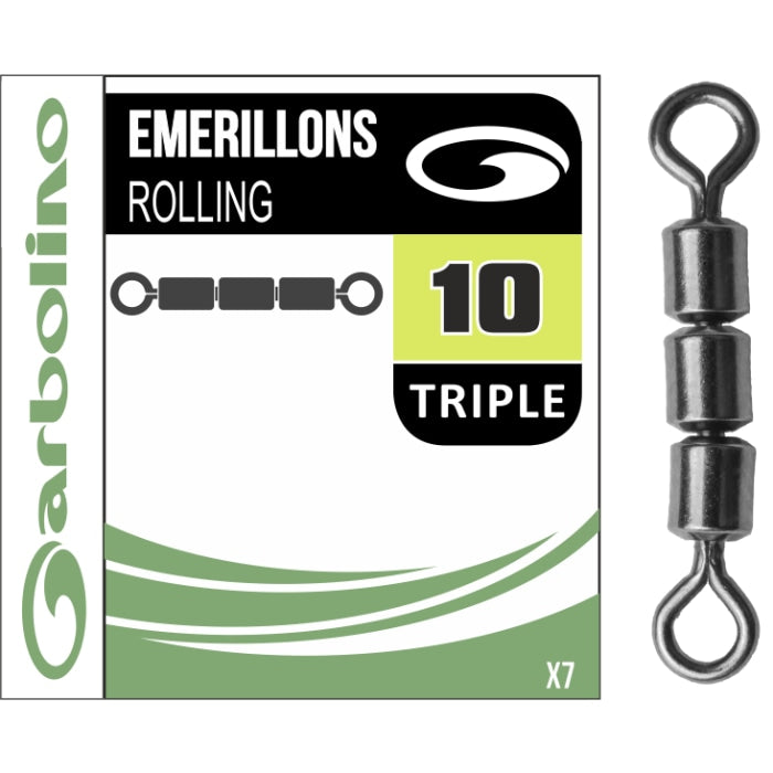 Micro émerillons Garbolino Rolling triple GOTAH0196-10