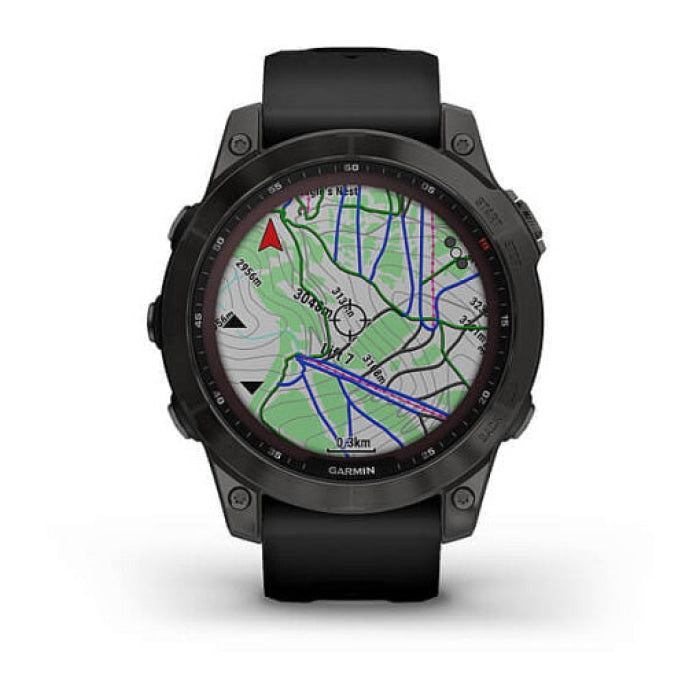 Montre GPS Garmin Fenix 7 Sapphire Solar titan Carbon Gray DLC