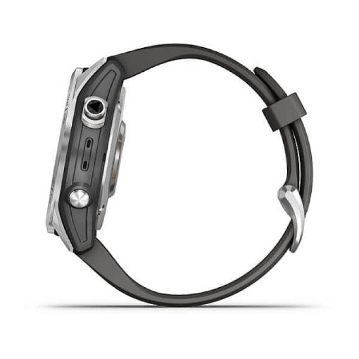 Montre GPS Garmin Fenix 7S Standard Edition Silver avec bracelet gris