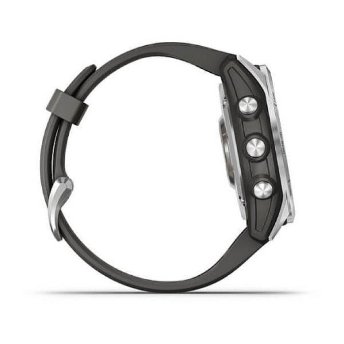 Montre GPS Garmin Fenix 7S Standard Edition Silver avec bracelet gris