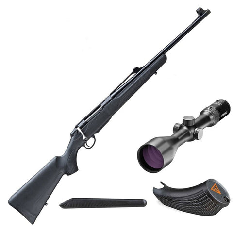 Pack approche Tikka T3X Lite filetée avec lunette steiner 3-12x56