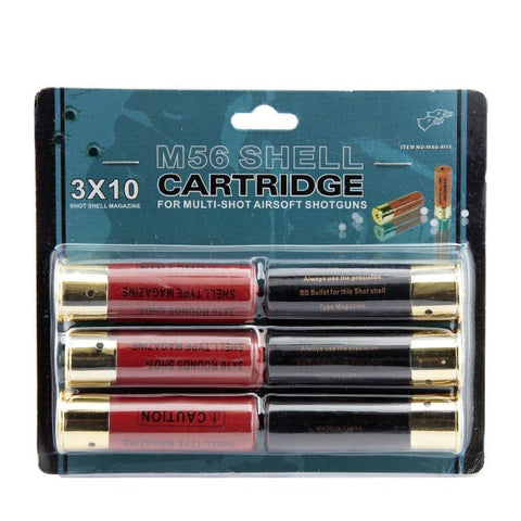 Pack de 6 cartouches 30 billes BO Manufacture pour Fusil à pompe