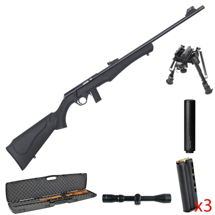 Pack Imperatore Carabine Rossi 8122 Synthétique - Cal. 22 LR et