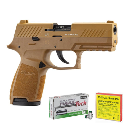 Pack pistolet à blanc Sig Sauer P320 - 9 mm PAK et accessoires