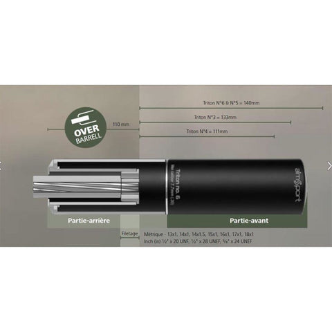 Pack silencieux Aimsport Aimzonic Triton N°5 AIM57067111