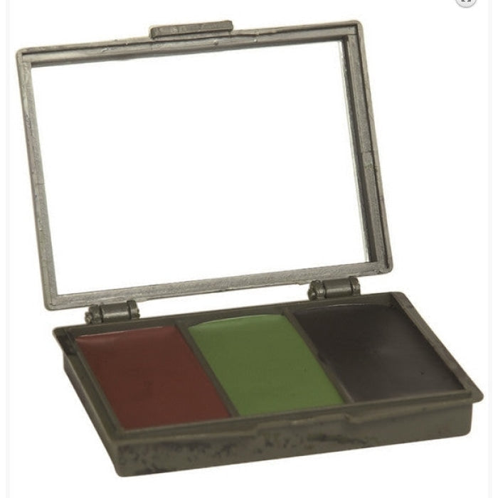 Palette de grimage camo Miltec - 3 couleurs avec miroir A60482