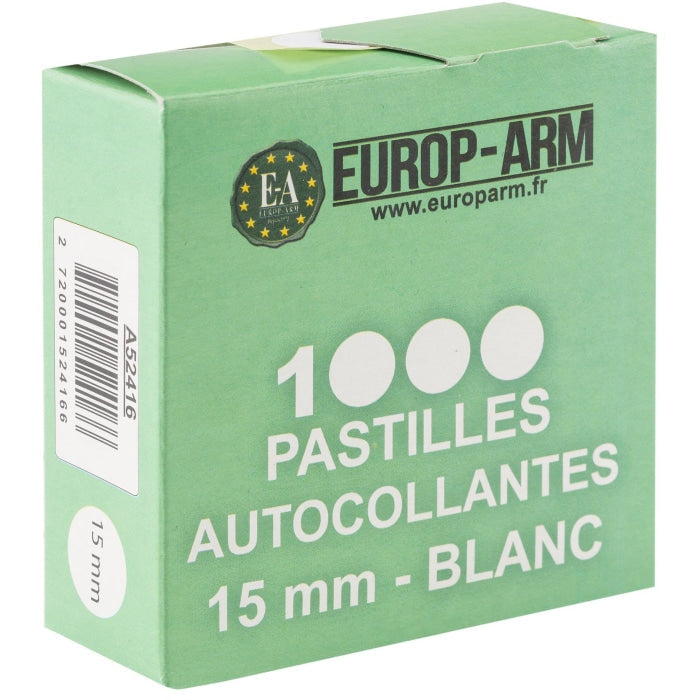 Pastilles autocollantes Europarm blanches A52416