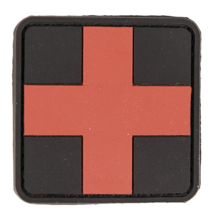 Patch PVC premier secours croix rouge 5.5 x 5.5cm A60471