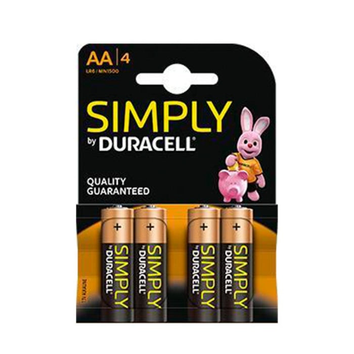 Piles alcalines Duracell AA LR6- 1.5V LC413D