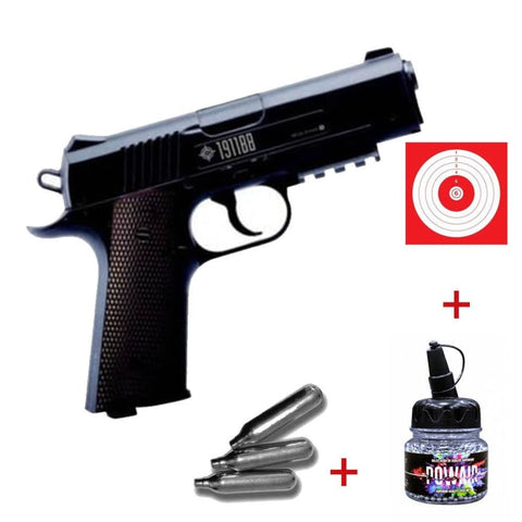Pistolet à plomb Crosman 1911 CO2 - Cal. 4.5 BB’s PACKCO21911
