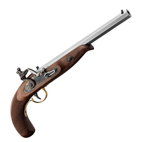 Pistolet à poudre noire Davide Pedersoli Continental target à silex