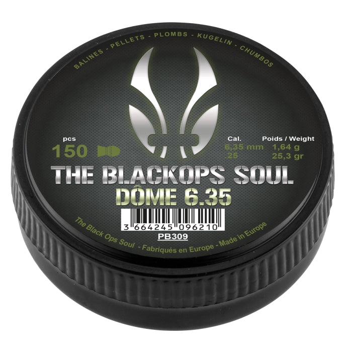 Plombs BO Manufacture The Black Ops Soul Dome - Cal. 6.35mm PB309