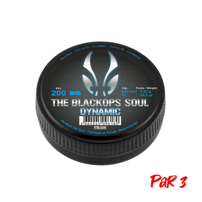 Plombs BO Manufacture The Black Ops Soul Dynamic - Cal. 5.5mm PB306P3