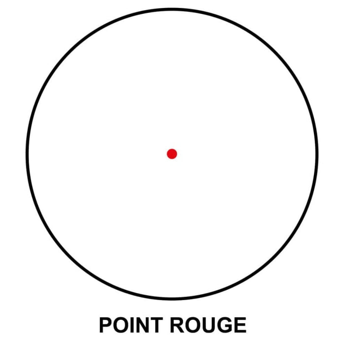 Point rouge tubulaire Microdot Bed4 - Daim. 30 mm OHR5050