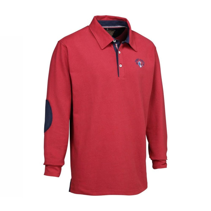 Polo manches longues Verney Carron Casual - Rouge LVPO057RS
