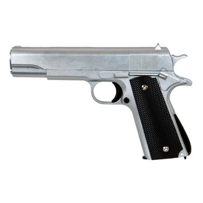 Réplique pistolet à ressort Galaxy G13S Silver full metal 0,5J PR9005