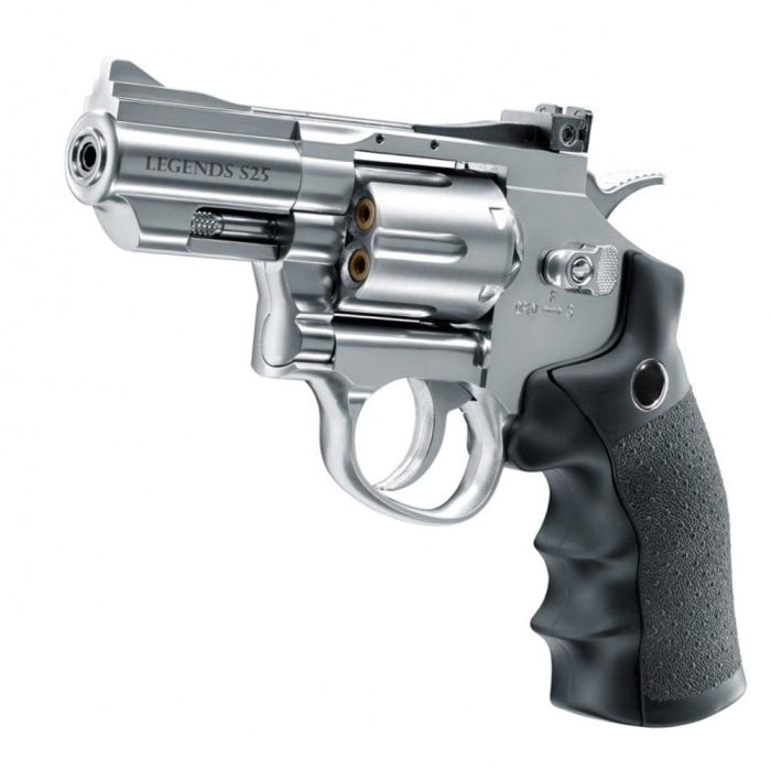 Revolver à plombs Legends s25 silver Co2 - Cal. 4.5 / 4.5 Bb’s 5.8125
