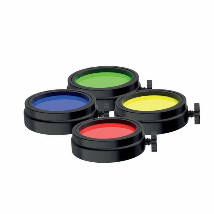 Set de 4 filtres TFX rouge/vert/jaune/bleu 502586