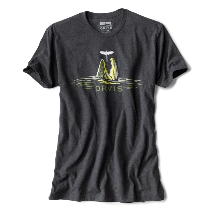 T-shirt Orvis Trout Rise Charcoal OR3BTL1051