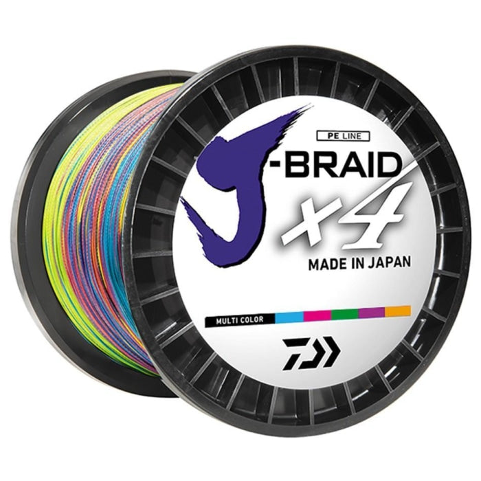 Tresse Daiwa J-Braid X4 Multicolore - 1500 m 12745619