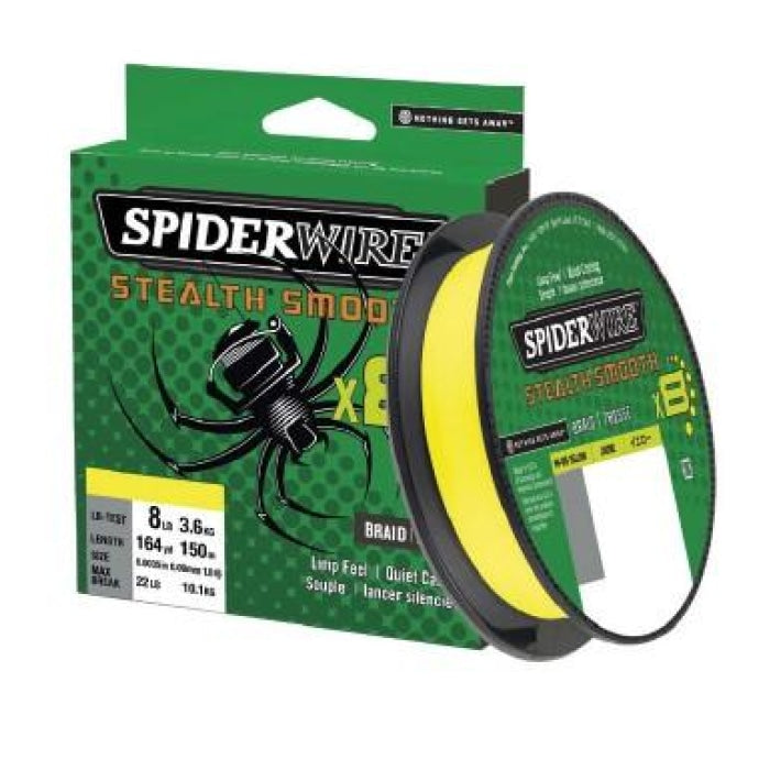 Tresse Spiderwire Smooth 8 Jaune - 150 m 1515614