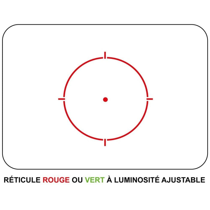 Viseur Point Rouge RTI Optics Red dot type 551 - Rouge et vert A61522